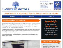 Tablet Screenshot of langtreemotors.com